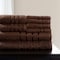 Hastings Home Hastings Home 8 Piece 100 Percent Cotton Plush Bath Towel Set Choc 181608FEE - alternate 1